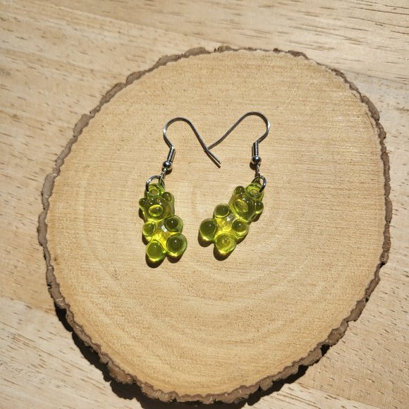 Women's Fashion Jewelry Gummy Bears Dangling 1 Set of Earrings - Picture 9 of 12